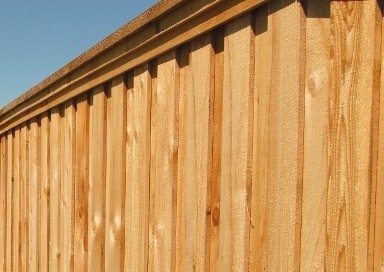 Wooden Fencing with Shapes